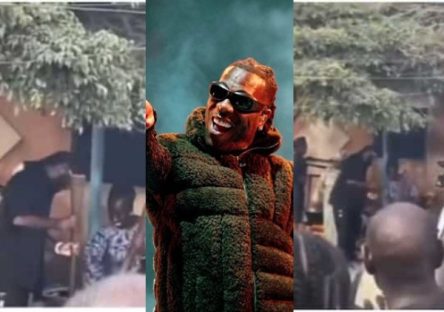 Reactions as Video of Burna Boy Pounding Yam on the Street With an Old Woman Trends