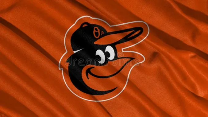 pringsewu-lampung-march-fabric-texture-flag-mlb-baltimore-orioles-baseball-team-logo-d-illustration-mlb-baltimore-orioles-367855979